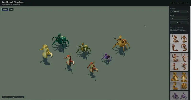 3D Noxel Project Reveals Ophidians & Terathans