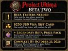 Project Ultima Seeks Testers for New Player Experience
